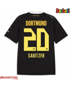 Borussia Dortmund Marcel Sabitzer #20 Tricou Fotbal Replică 2026-27 Barbati Deplasare Borussia Dortmund Marcel Sabitzer #20 Tricou Fotbal Replică 2026-27 Barbati Deplasare